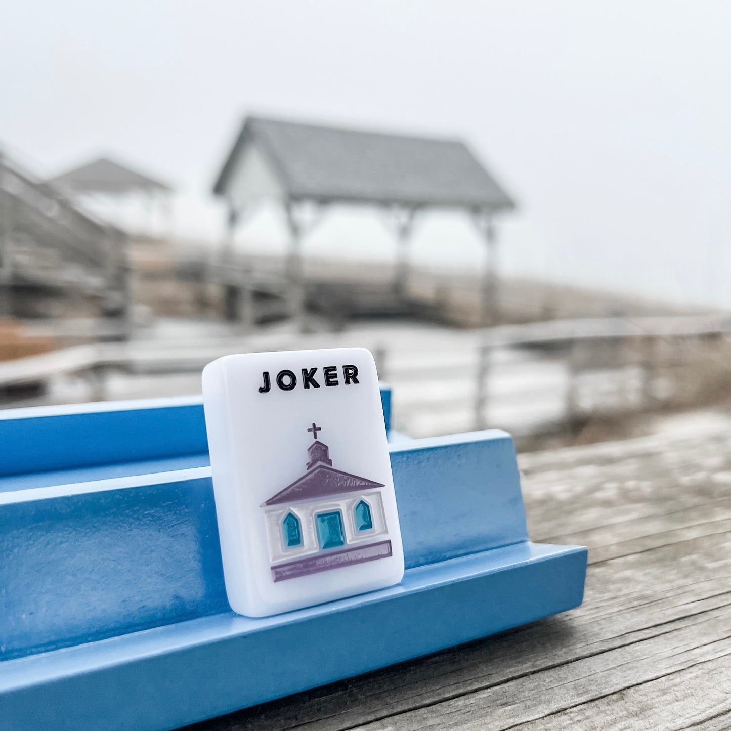 Image of the Pawleys Island Chapel Joker with beach background